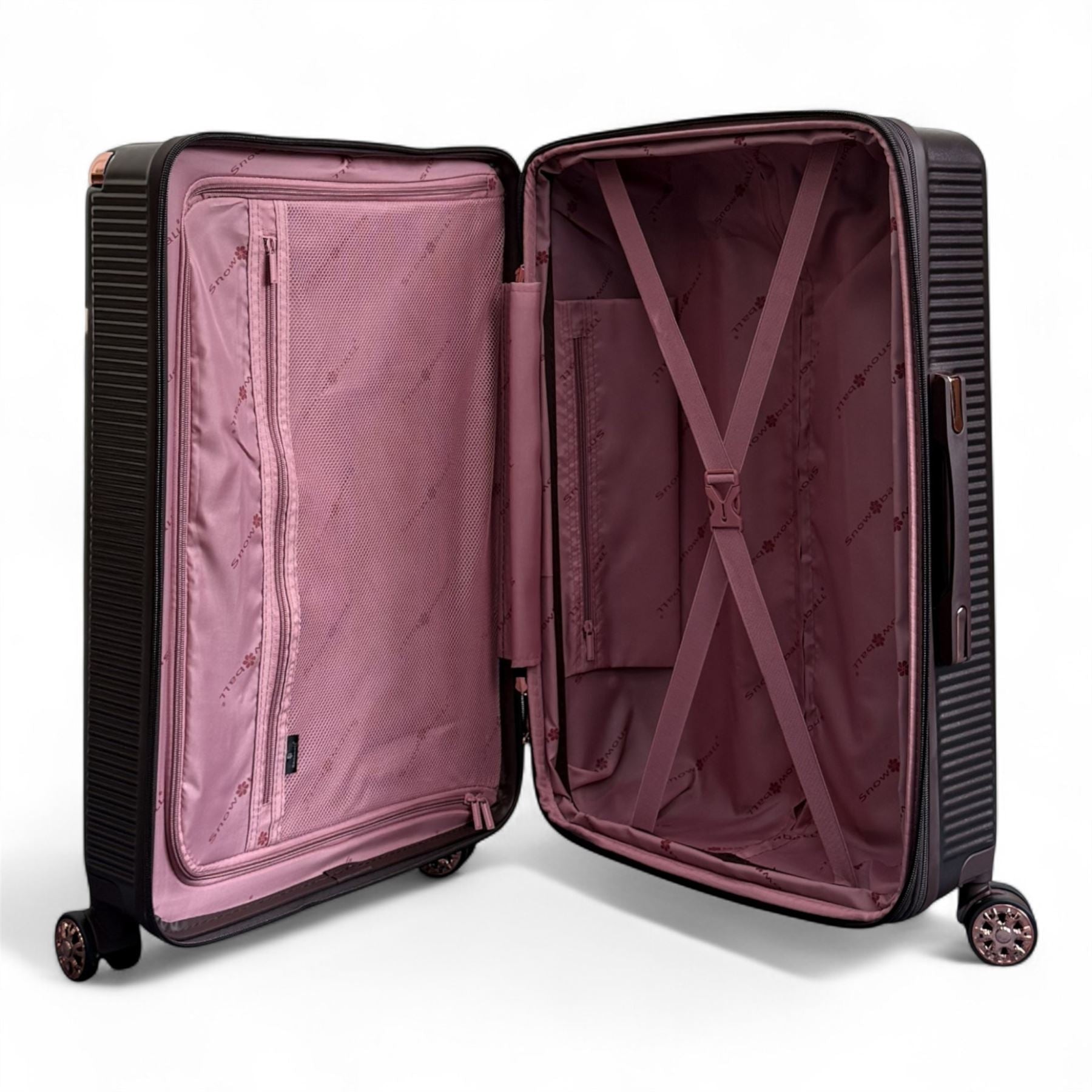 Hard Shell Luggage 8 Spinner Wheels Travel Suitcase