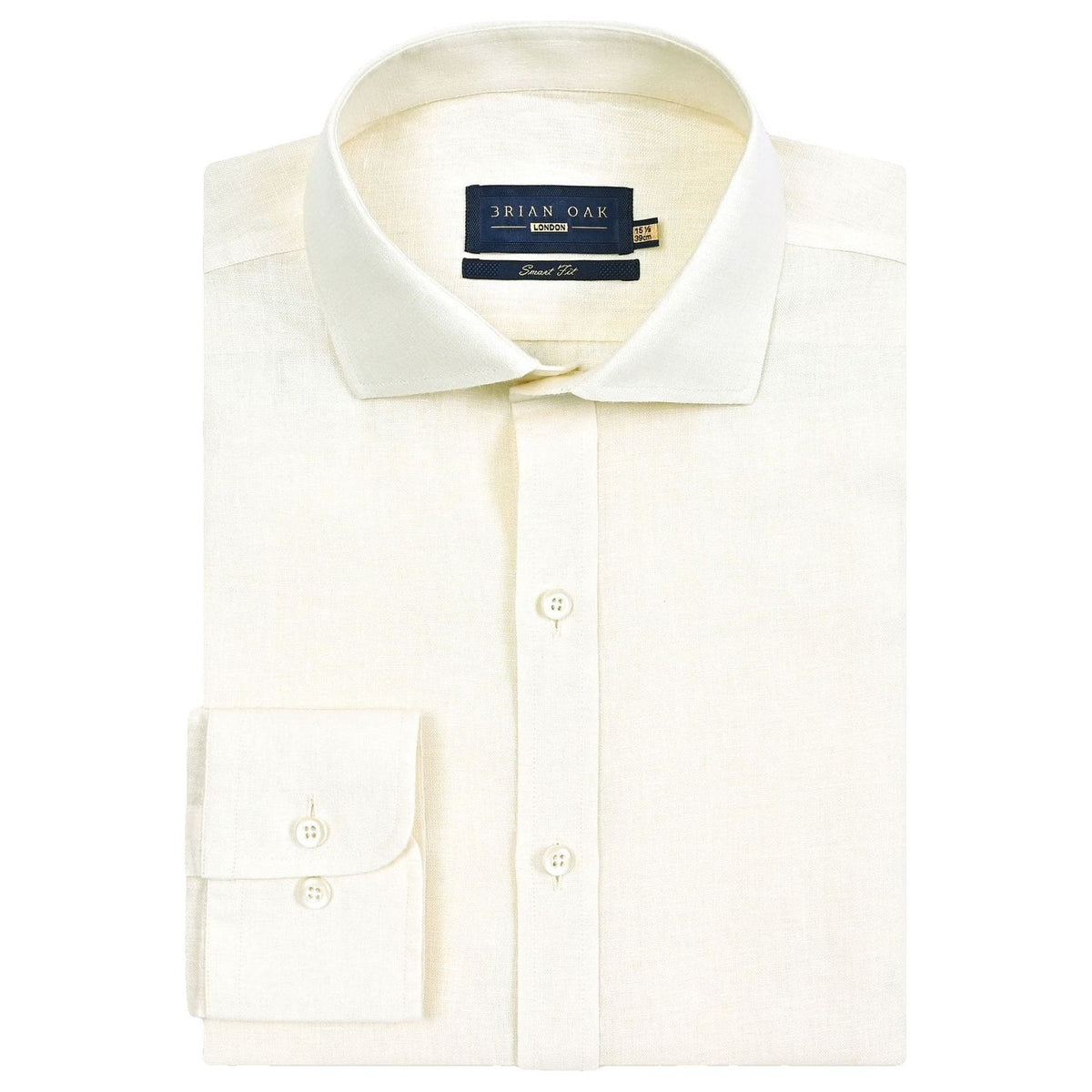 Men's Pure Linen Shirt – Cream