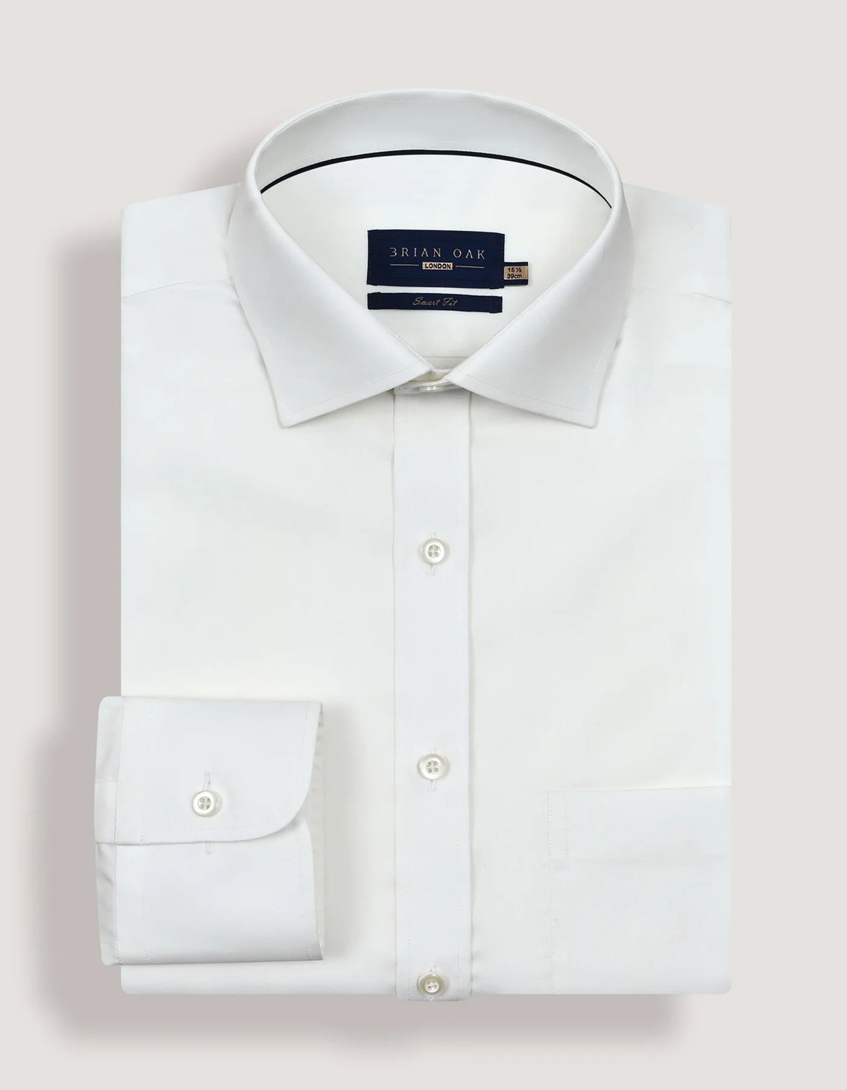 Men's Easy Iron Off White Dress Shirt