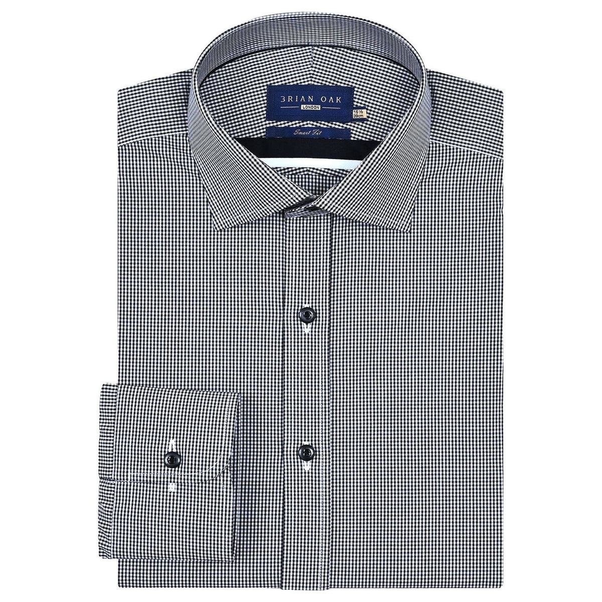 Men's Black Mini Check Shirt