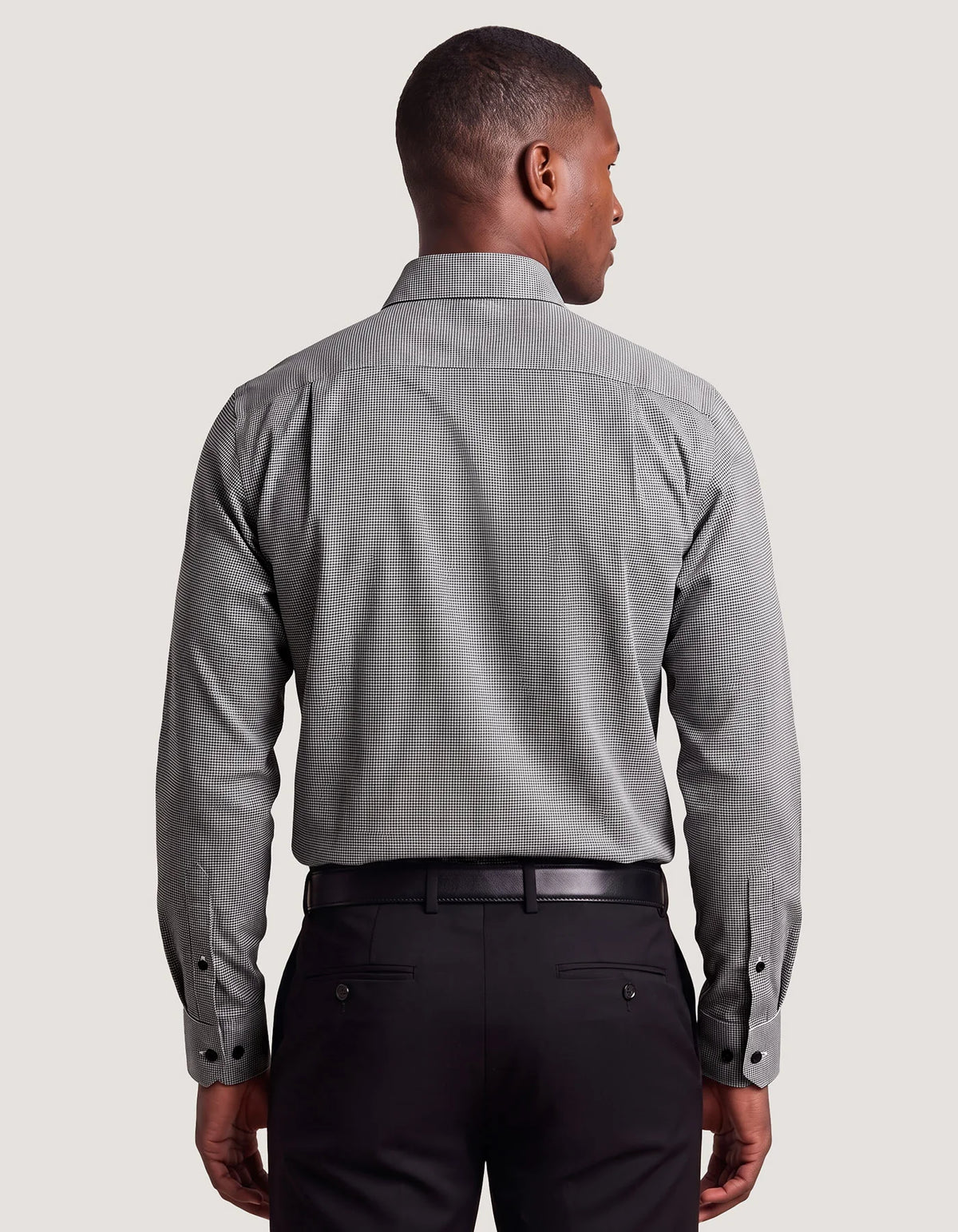 Men's Black And White Checkered Shirt