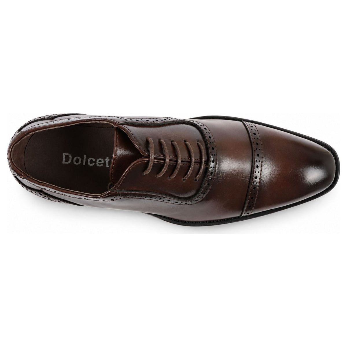 Men's Vegan Leather Formal Lace-Up Oxford Shoes