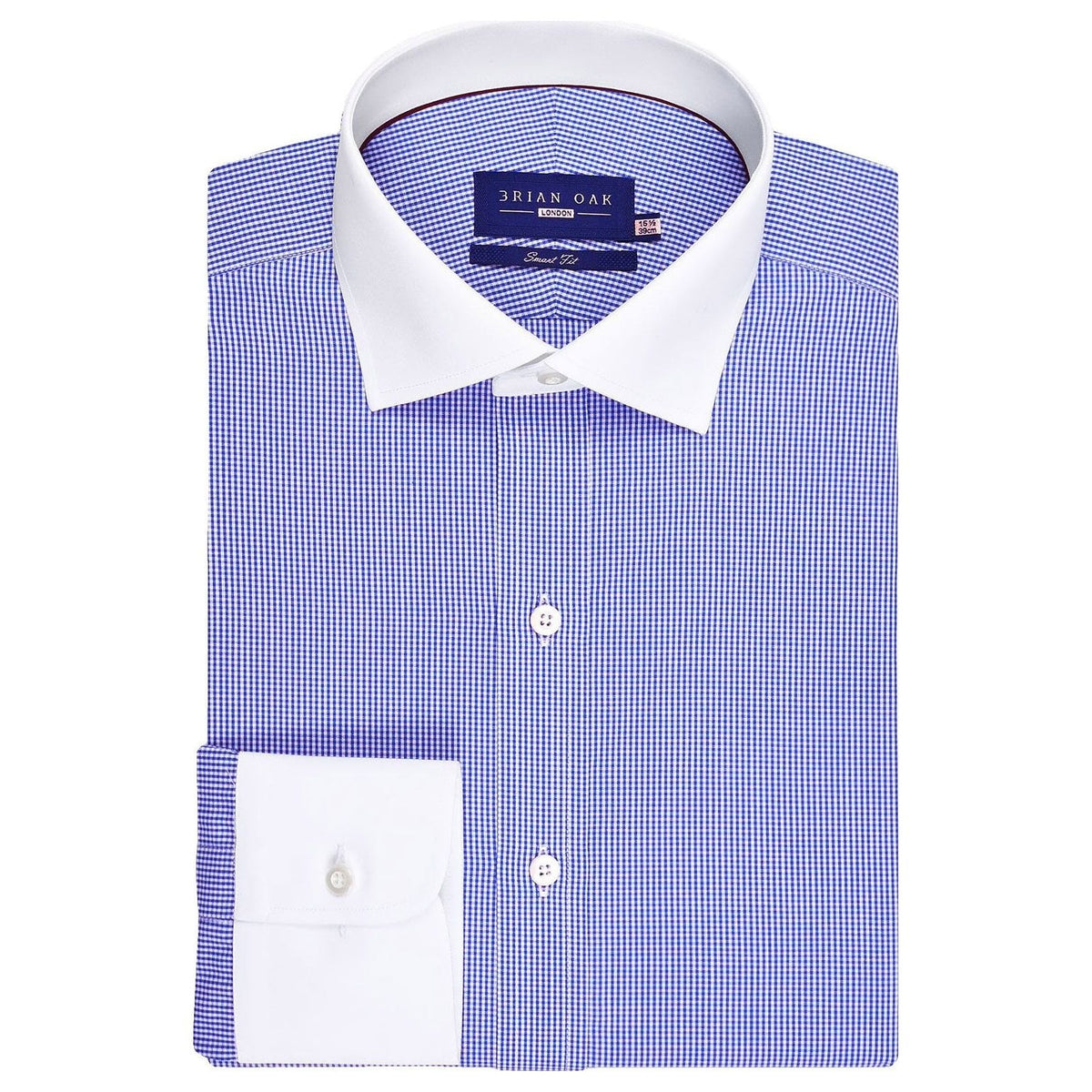 Men's Sky Blue Smart Fit Check Shirt