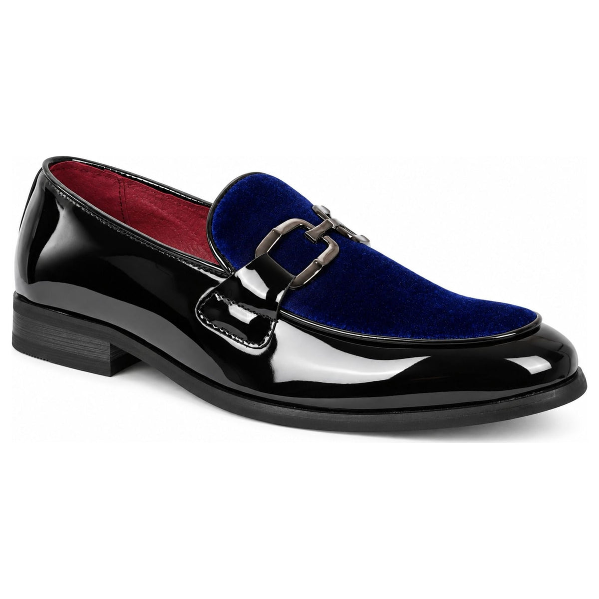 Men's Velvet Patent Slip-On Dress Loafers
