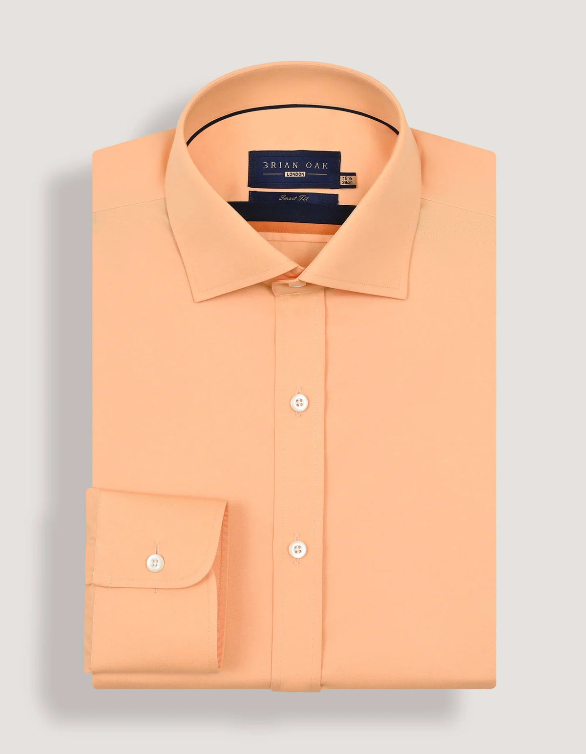Men's Light Orange Easy Iron Dress Shirt