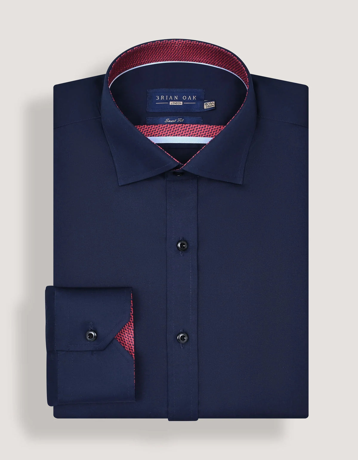 Men's Navy Designer Satin Shirt