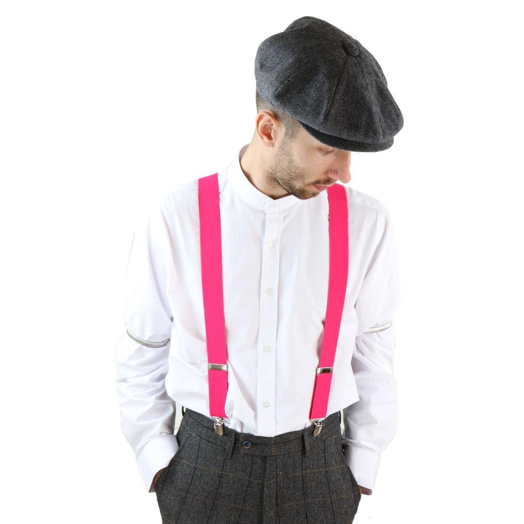Mens Classic Vintage Retro Trouser Braces Suspenders 1920s Gatsby Blinders - Knighthood Store