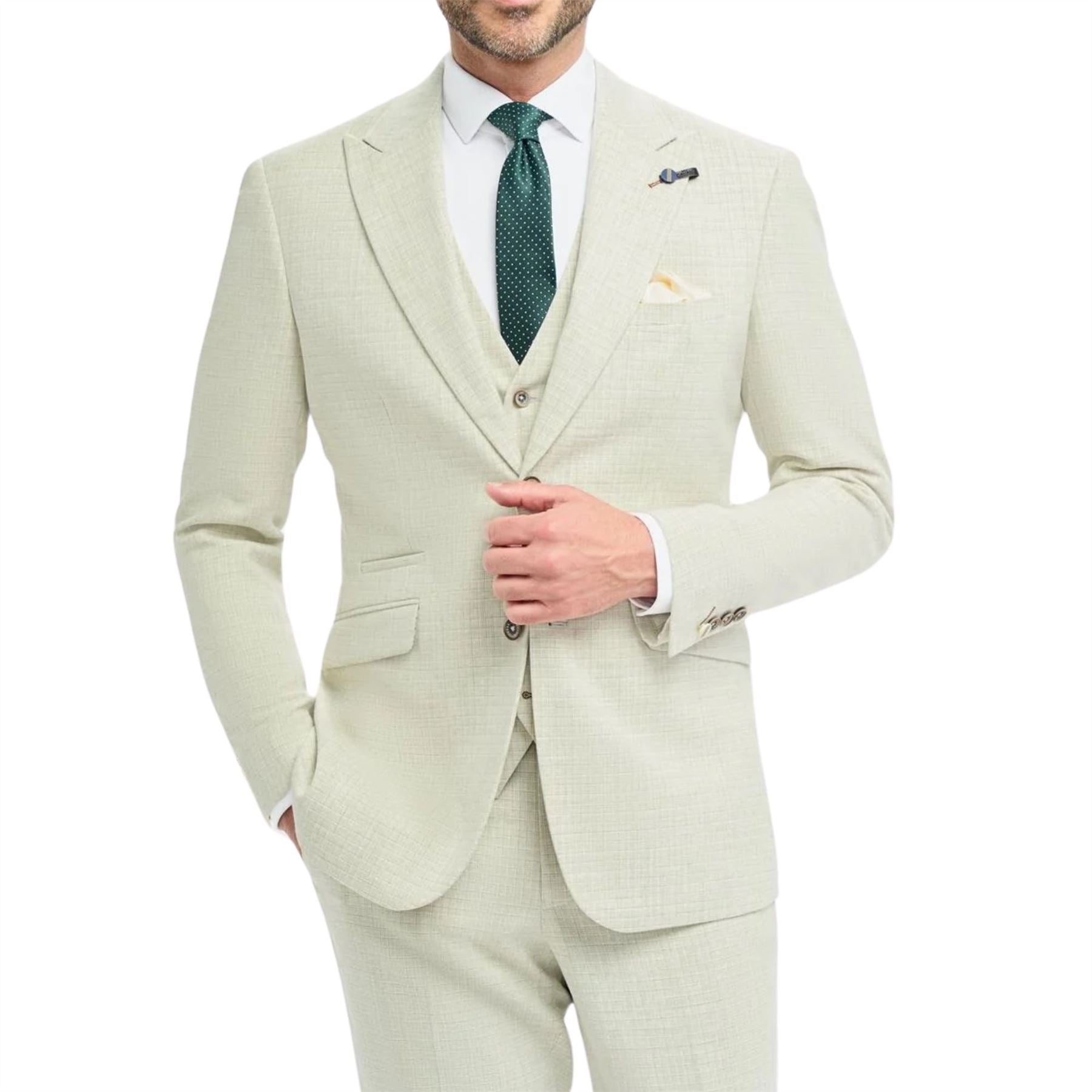Men's Blazer Sage Green Sport Coat Tailored Fit Summer Suit Jacket