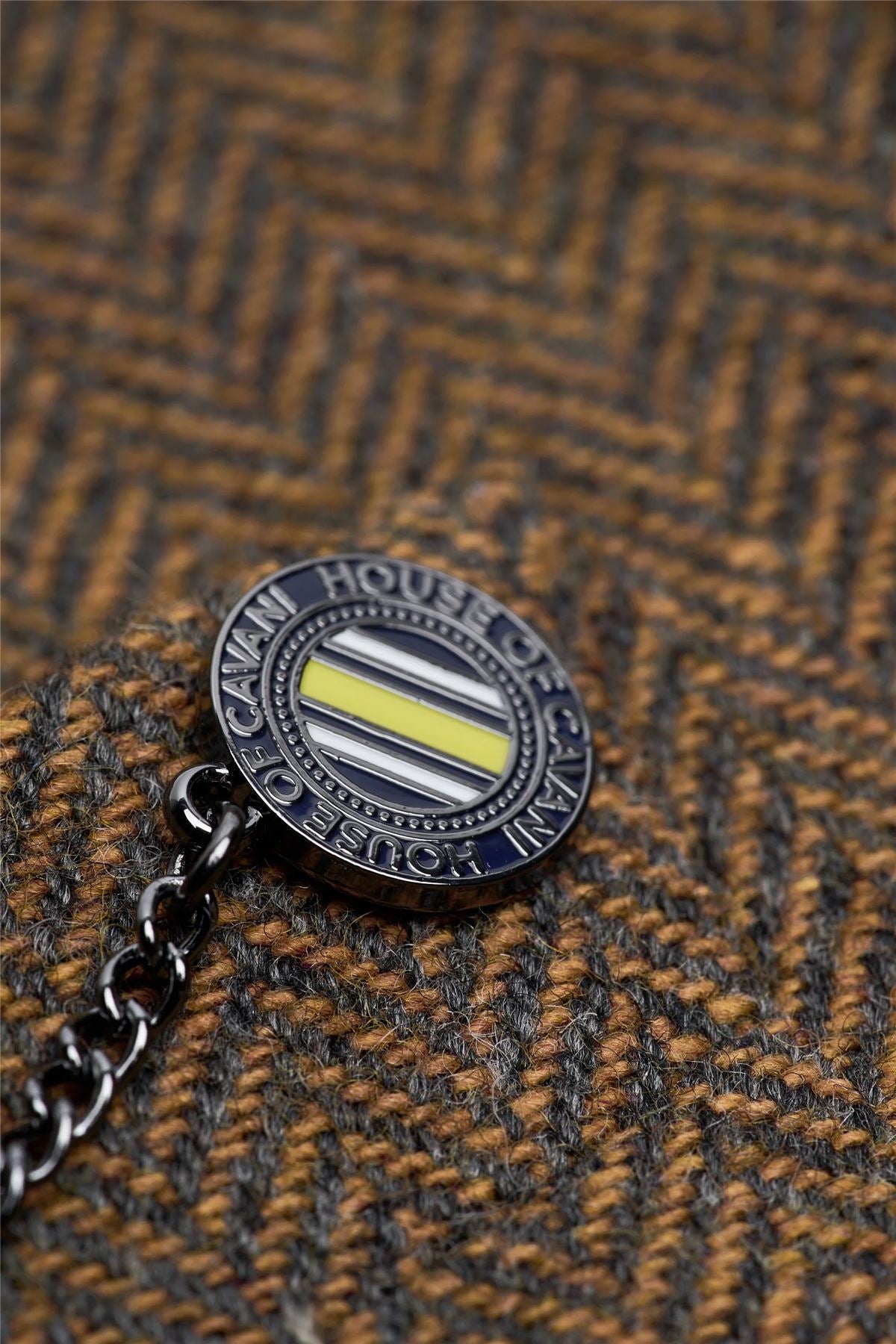 Thomas - Men's Brown Classic Herringbone Tweed Blazer