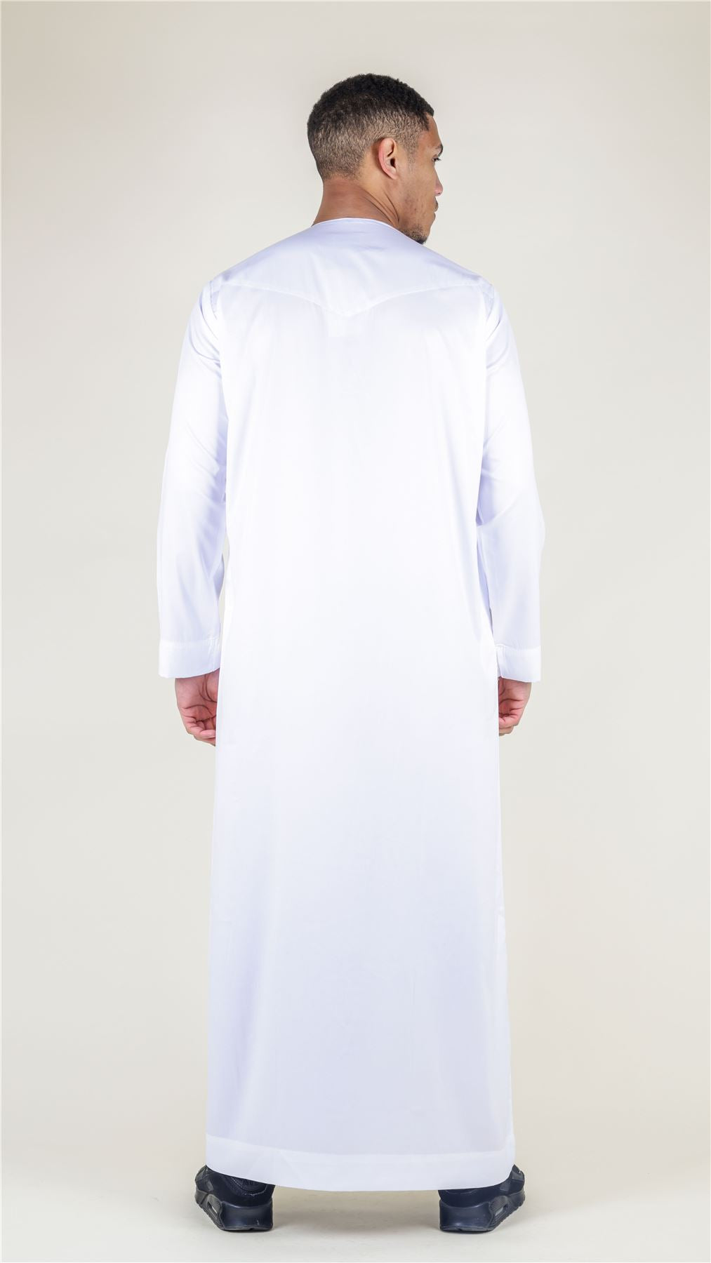 Men's Thobe Jubba Islamic Clothing Muslim Kaftan Emirati Omani Satin Robe