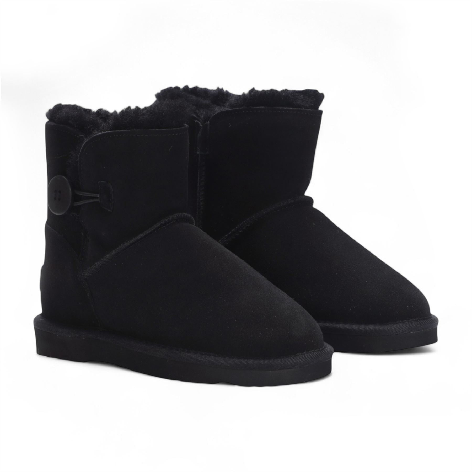 Alpine - Women's Sheepskin Suede Winter Slip-On Boots
