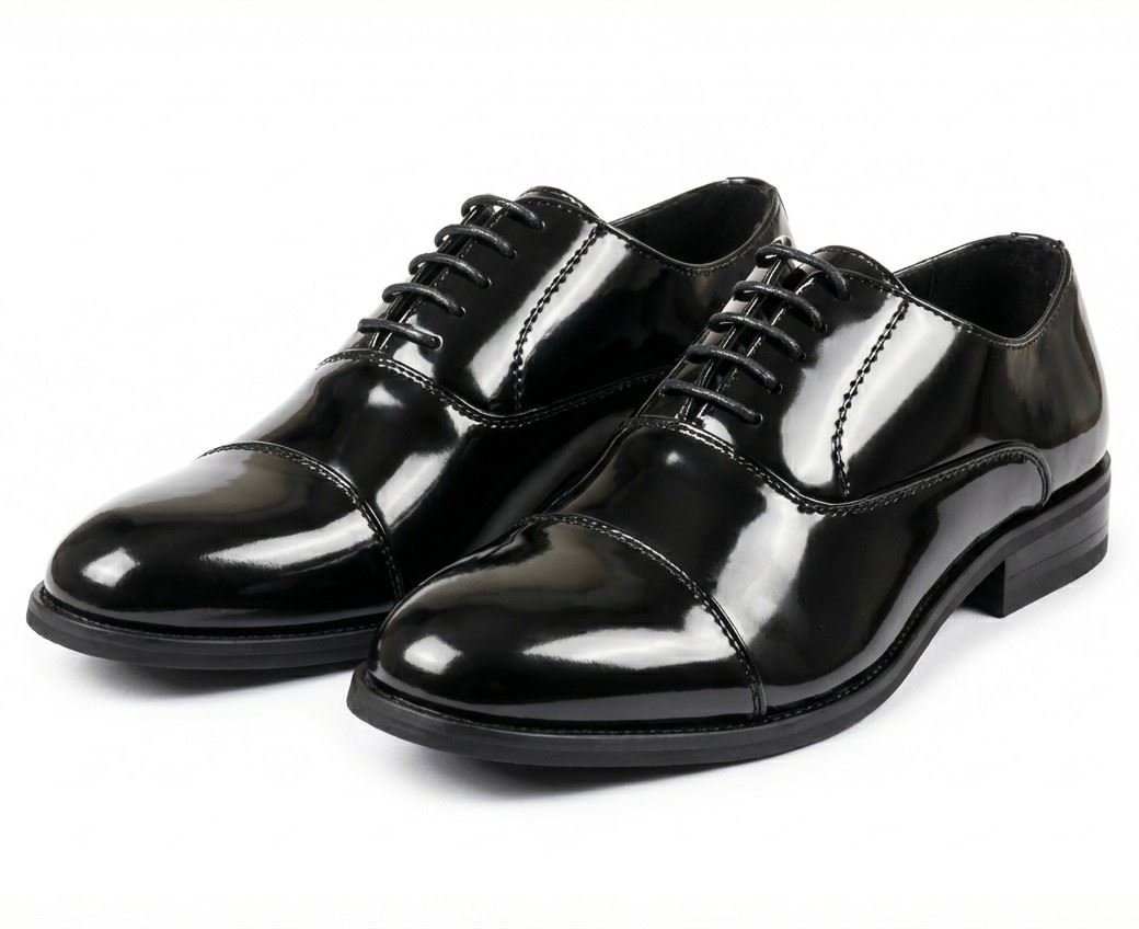 Men’s Classic Cap-Toe Oxford Lace-Up Formal Shoes