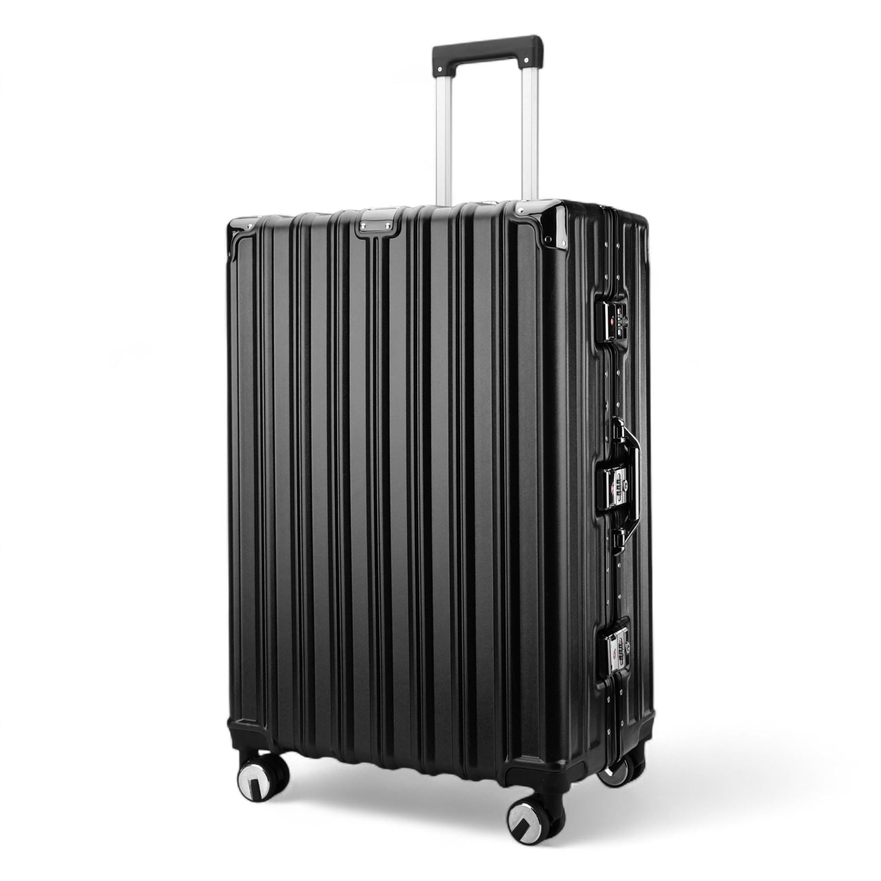 Robust Hard Shell Luggage 8 Wheel Suitcase Set