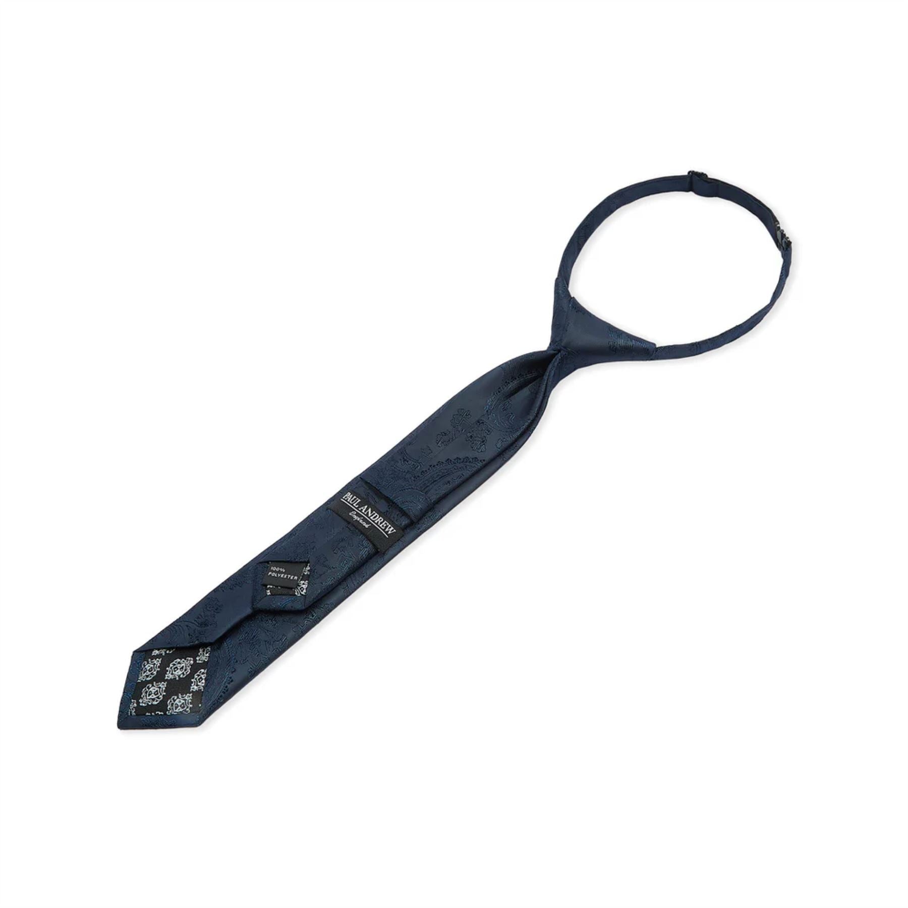 Boys Paisley Necktie Floral Satin Tie