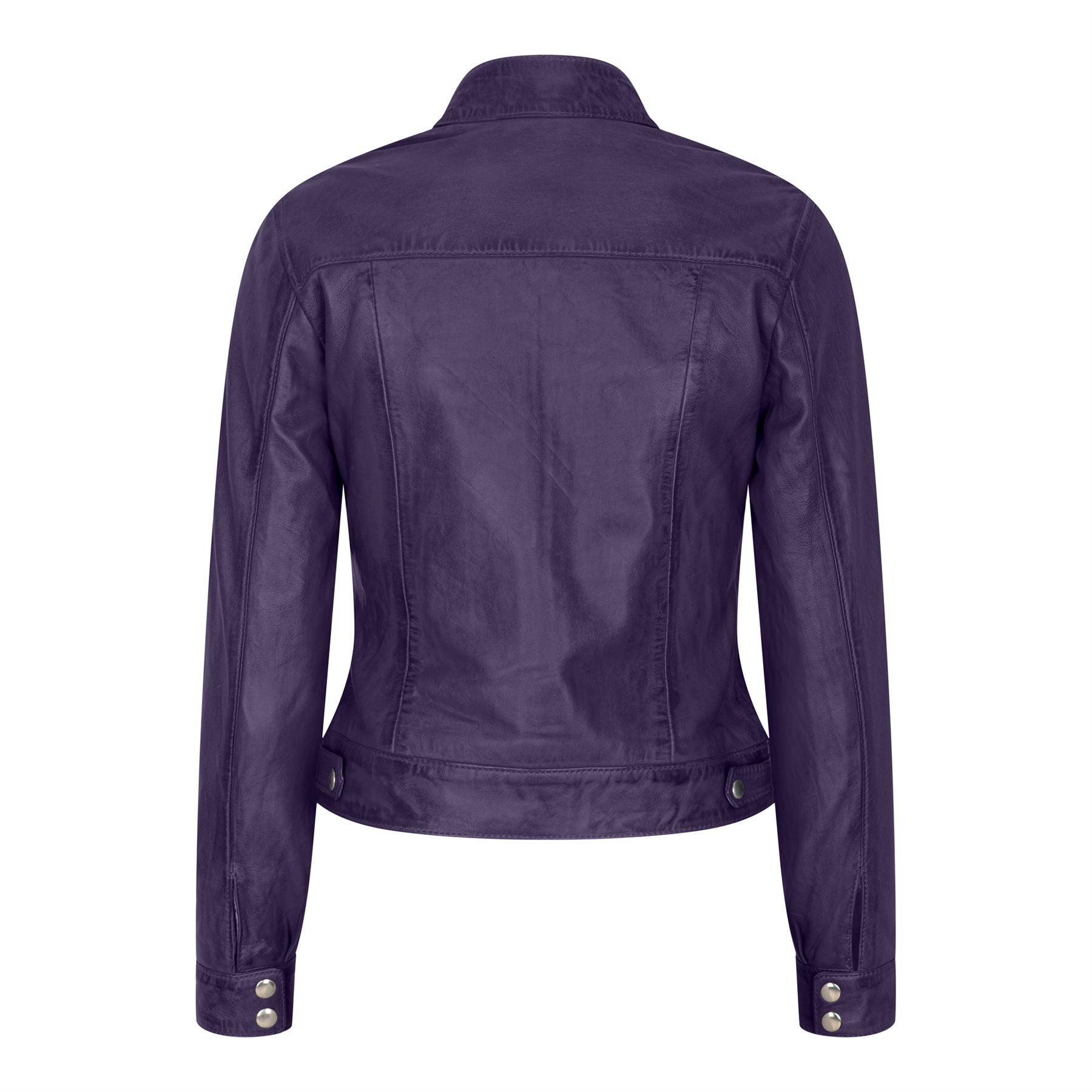 Women's Leather Moto Biker Jacket - Knighthood Store