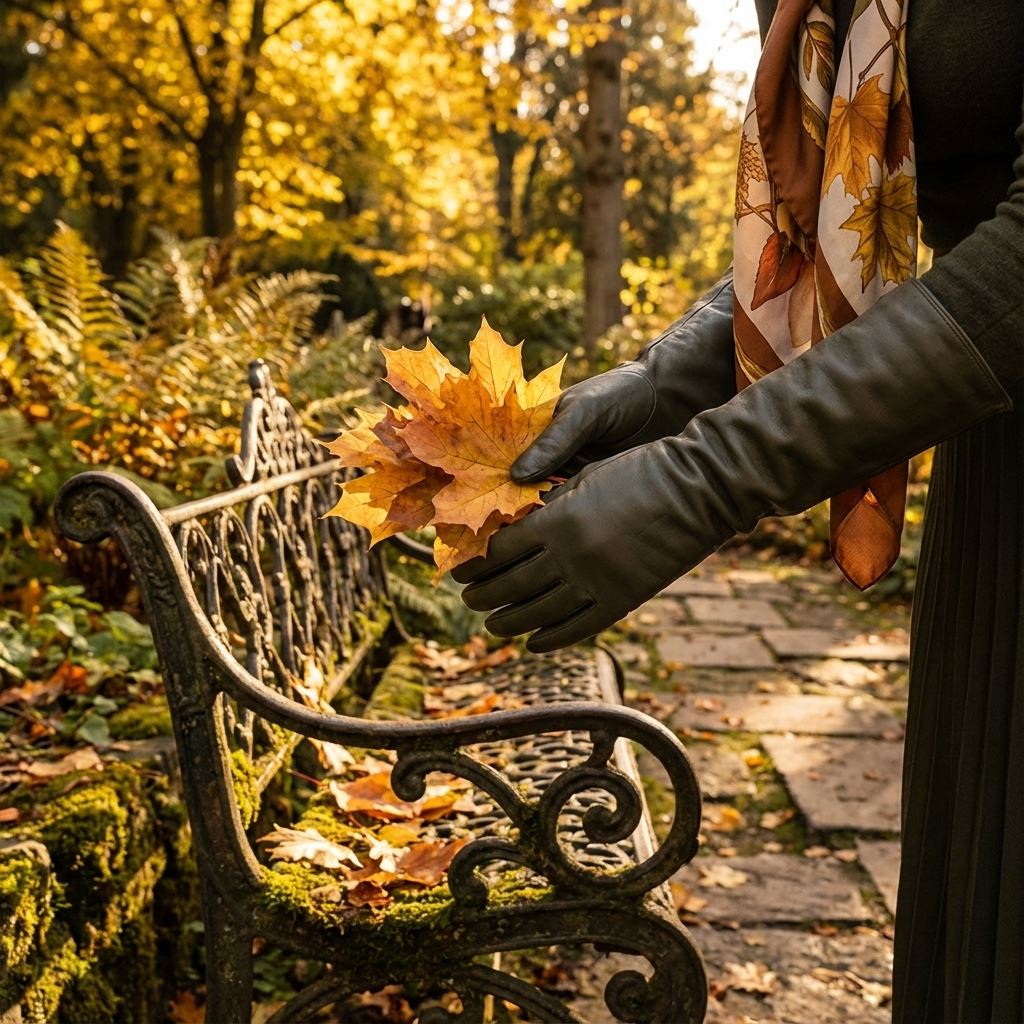 Women’s Genuine Sheepskin Leather Elbow Length Gloves