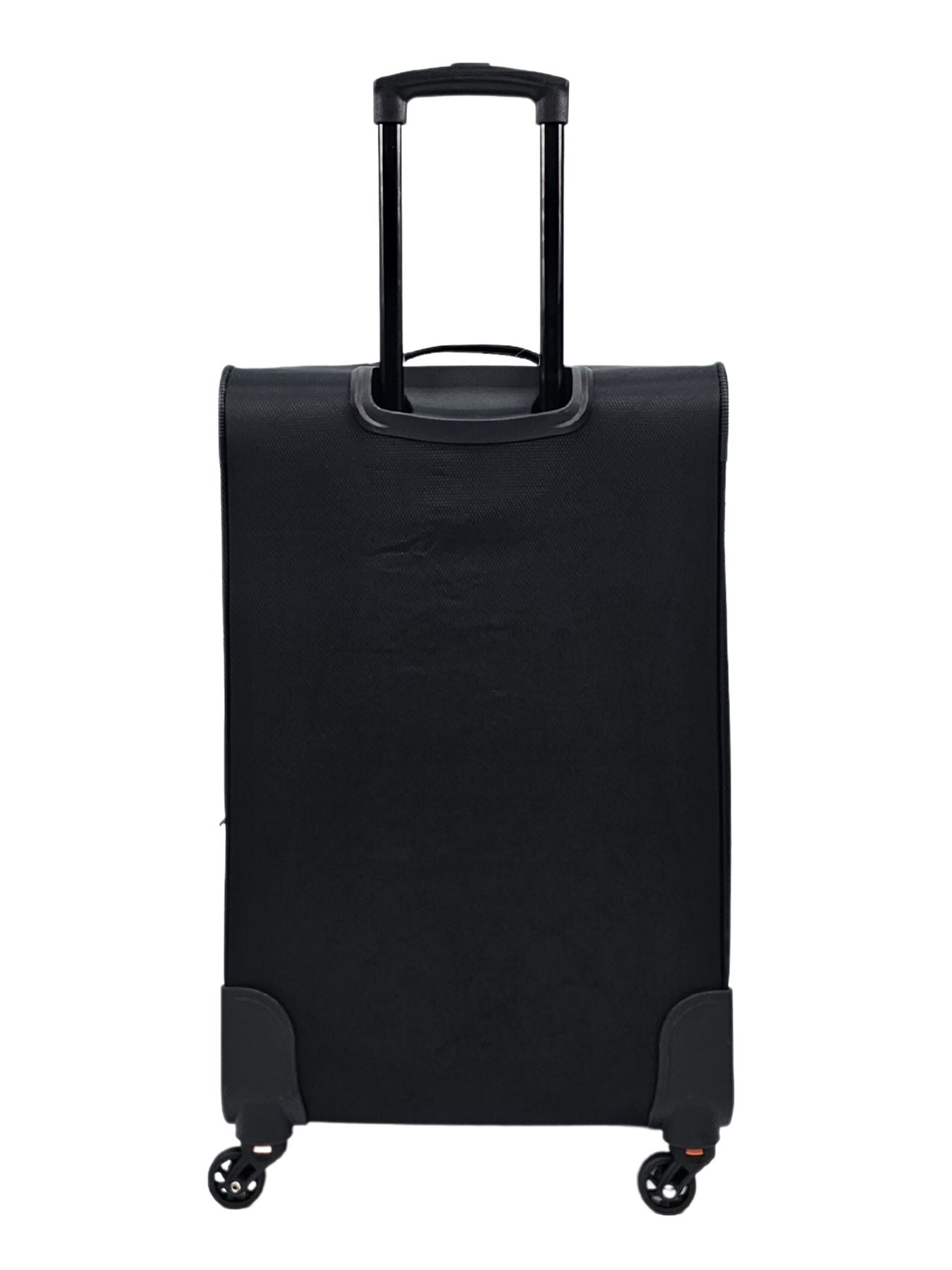 Soft Case Suitcase 4 Wheels Cabin Check In Hand Luggage Trolley Pin Combination Zipped Compartments