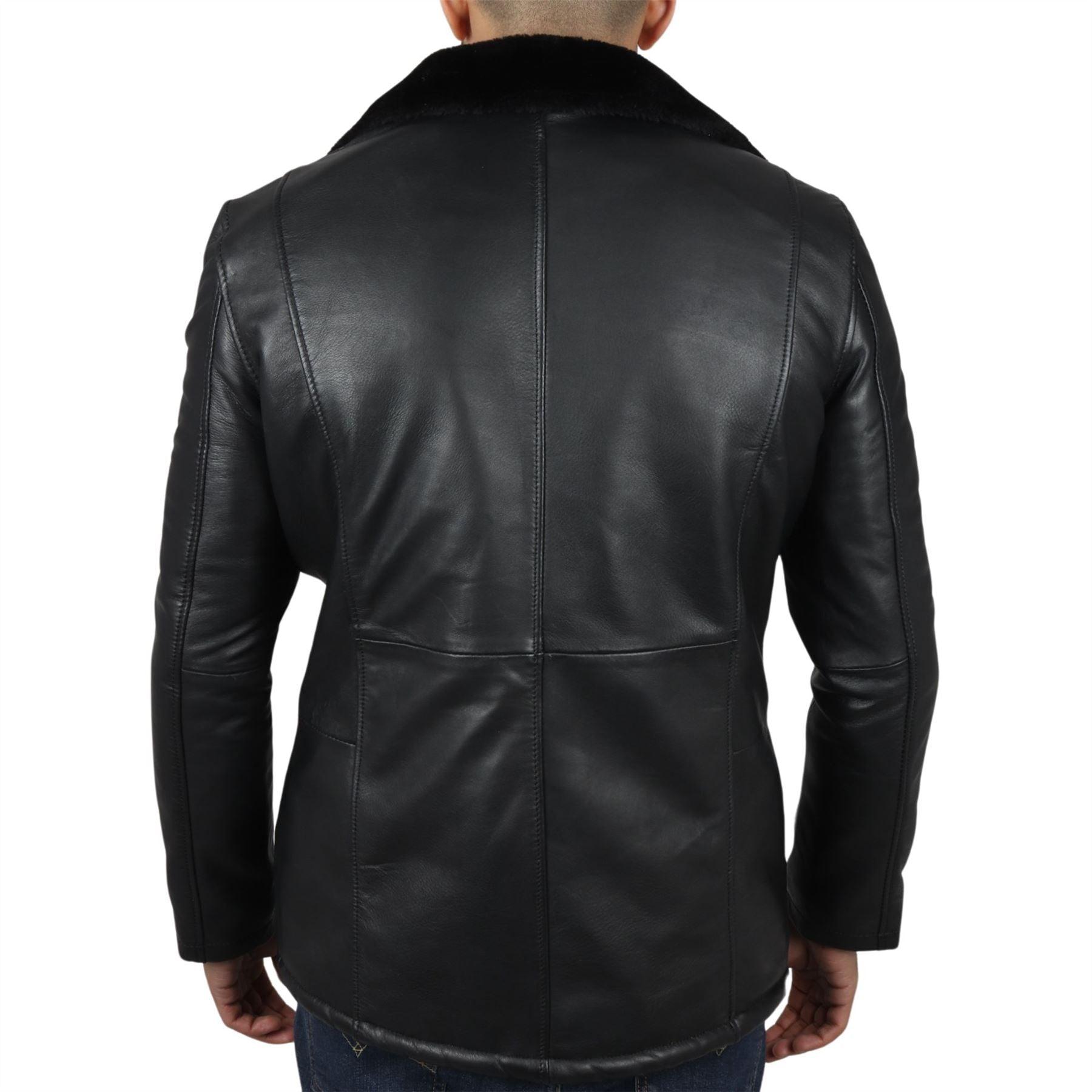 Men's Fur Lining Blazer Coat Jacket Real Leather - Knighthood Store