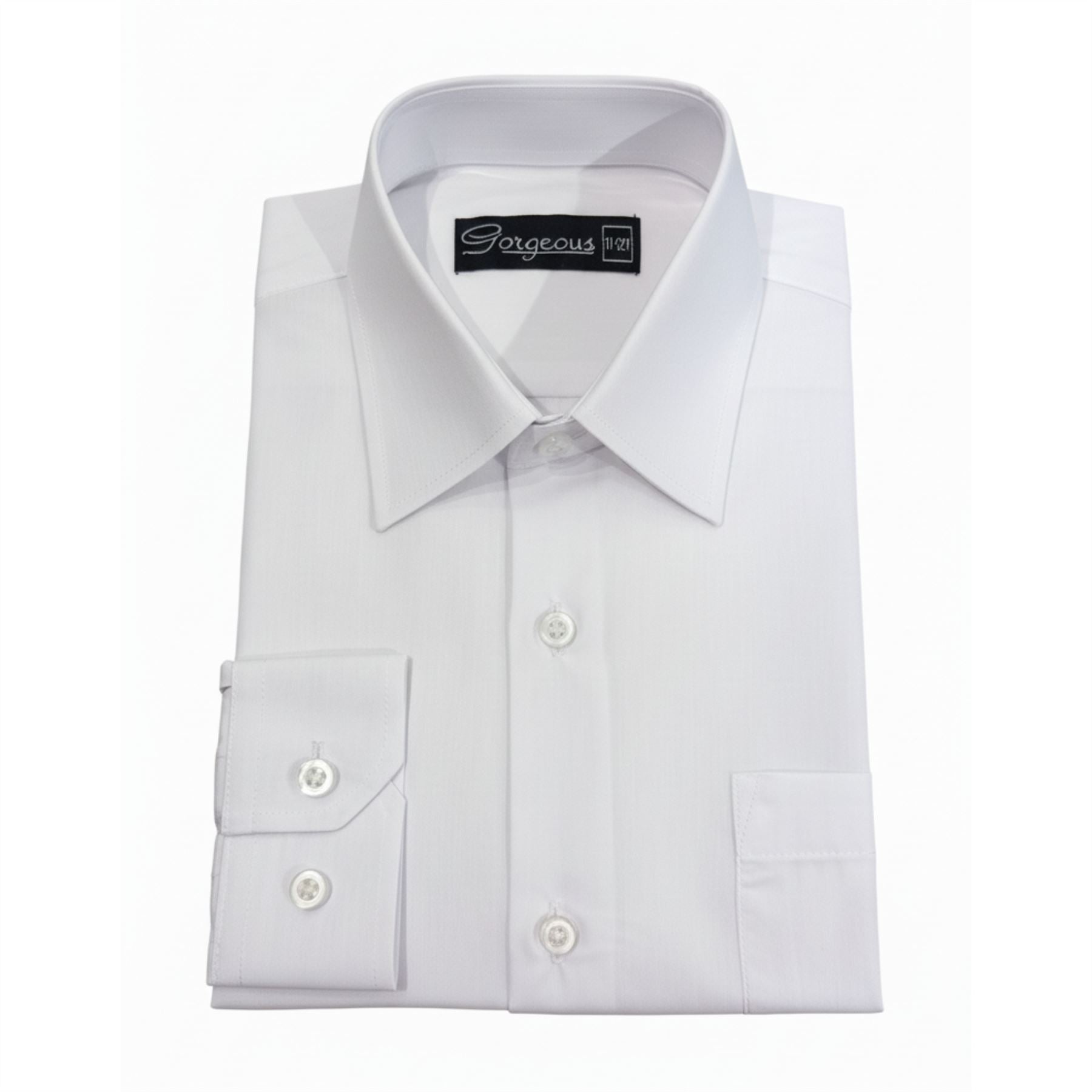 Boys Formal Long Sleeve Button-Down Collar Shirt