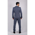 Mens 3 Piece Suit Blue Prince Of Wales Check Tailored Fit Summer Classic Vintage - Knighthood Store