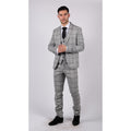 Mens Grey Check Black Tweed 3 Piece Suit Vintage Classic 1920s Wedding - Knighthood Store