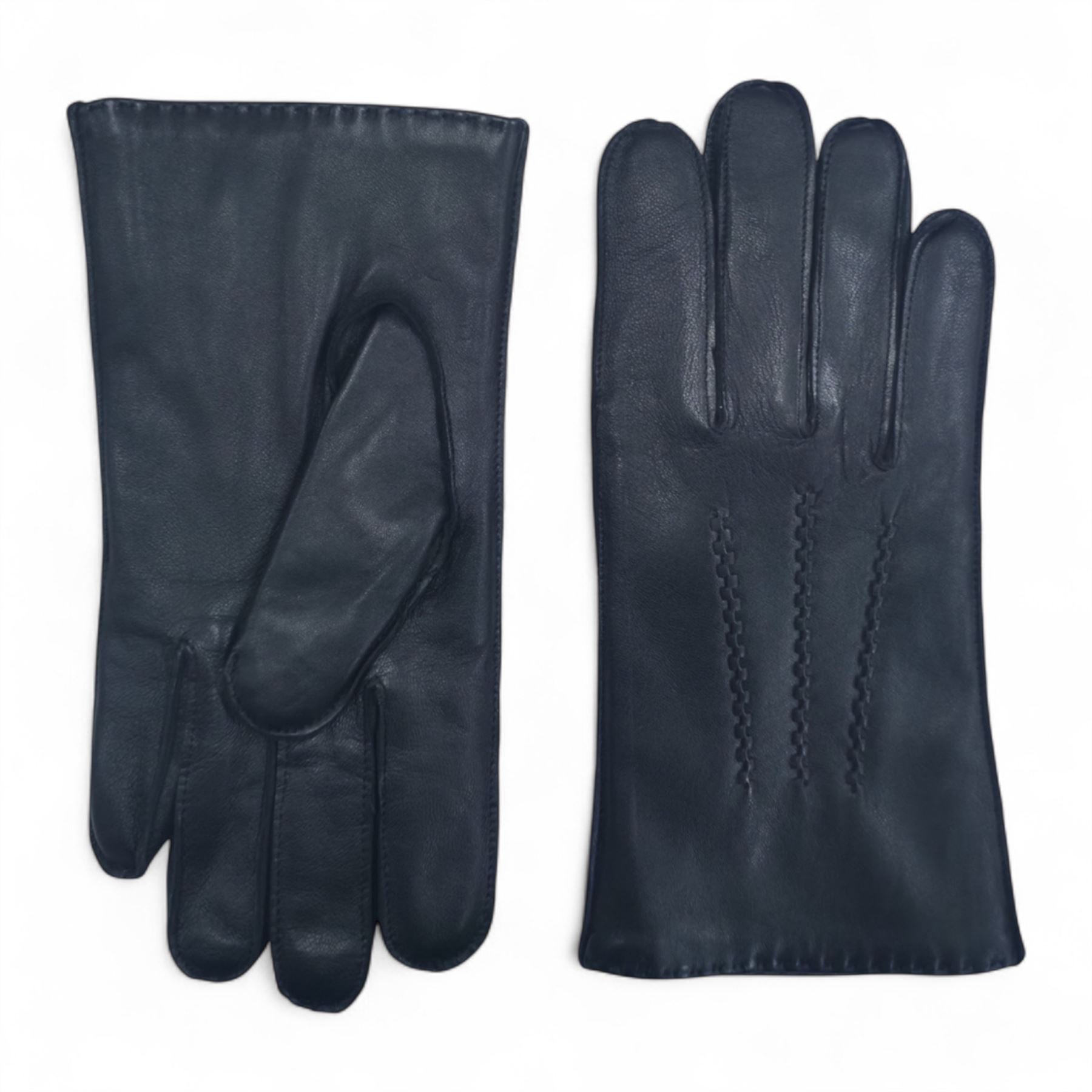 Men's Leather Wool Lined Gloves