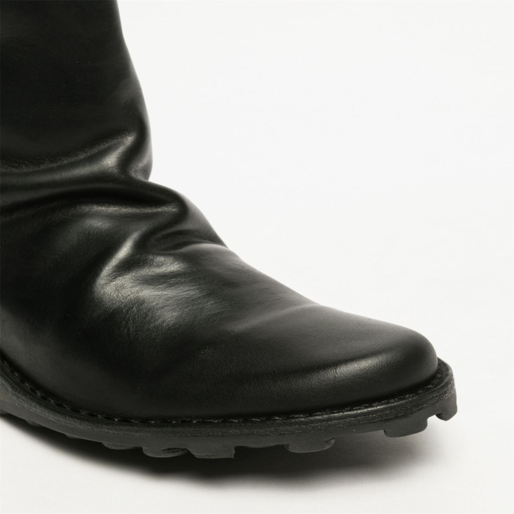 MON944FLY - Women's Wedge Heel Leather Ankle Boots