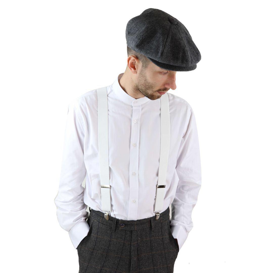 Mens Classic Vintage Retro Trouser Braces Suspenders 1920s Gatsby Blinders - Knighthood Store