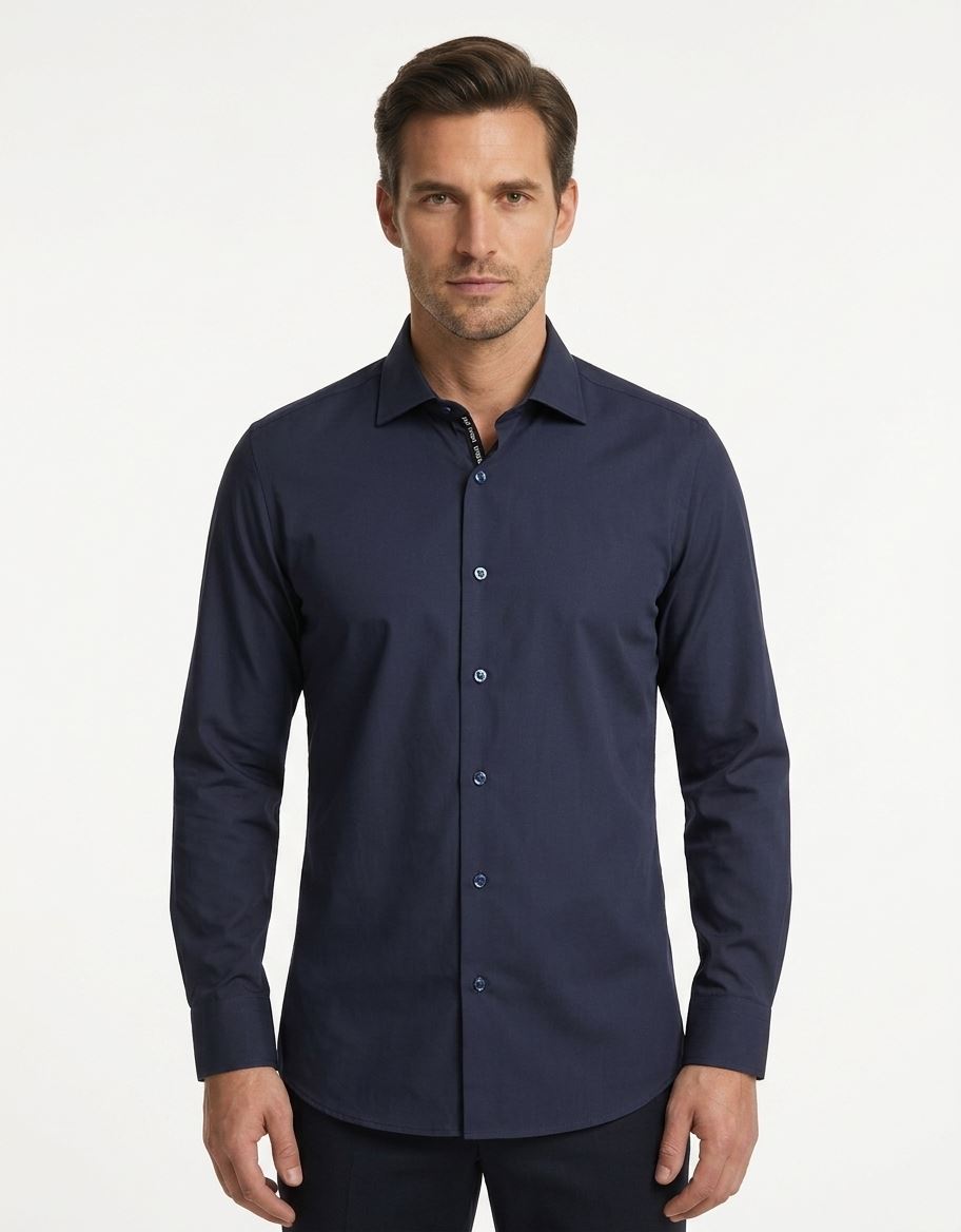 Men's Long Sleeve Button-Down Dress Shirt
