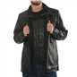 Men's Leather Motorcycle Jacket Classic Biker Coat