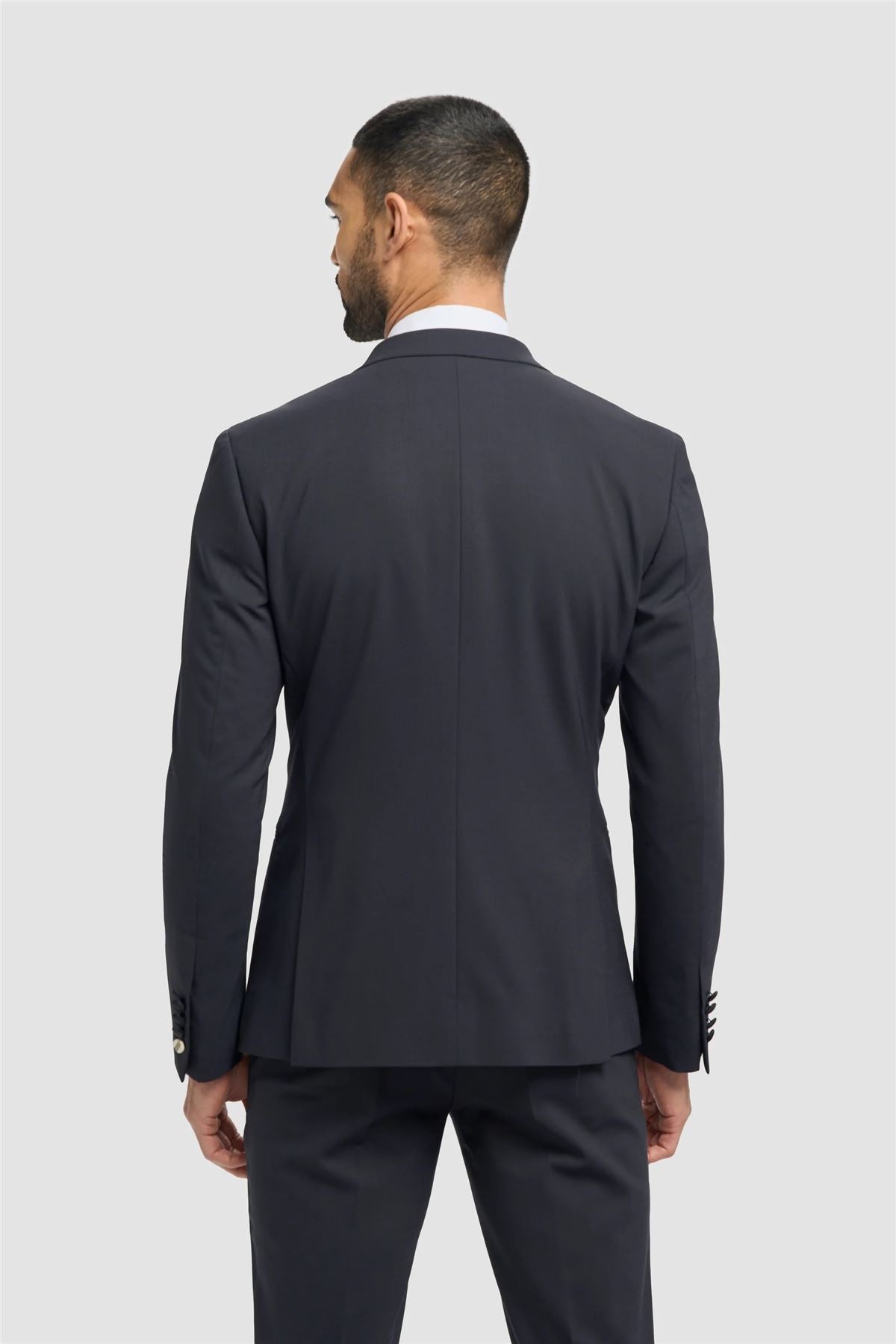 Men's Blazer Navy Formal Double Breasted Tuxedo Jacket