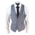 Mens Waistcoat Herringbone Tweed Check 1920s Peaky Blinders Gatsby Vintage - Knighthood Store