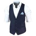 Mens Waistcoat Herringbone Tweed Check 1920s Peaky Blinders Gatsby Vintage - Knighthood Store