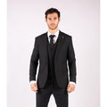 Mens 3 Piece Suit Blue Tailored Fit Smart Formal 1920s Classic Vintage Gatsby - Knighthood Store