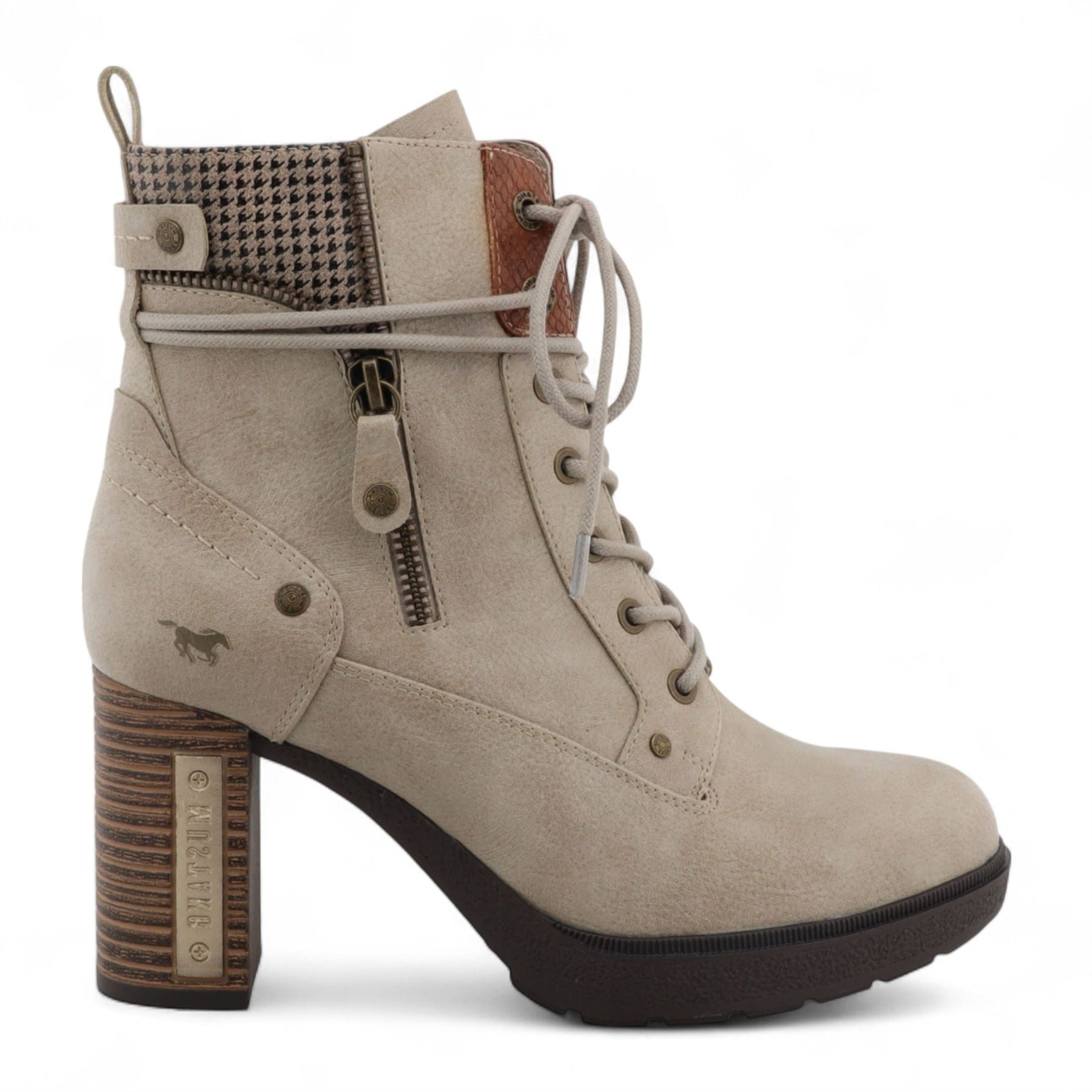 Women's Off-White High-Heeled Ankle Boots
