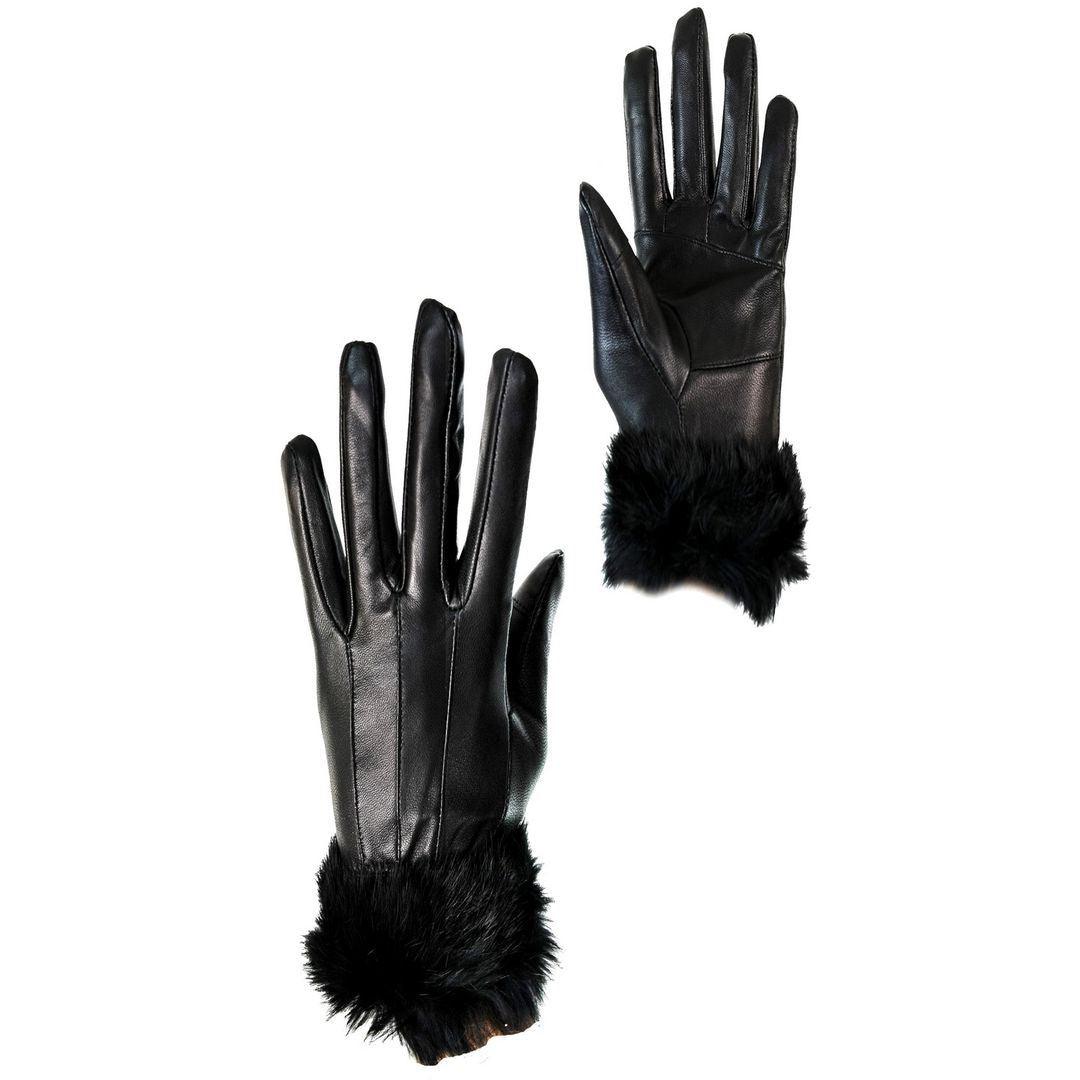 Womens Real Leather Winter Gloves Fur Fleece Lined Warm Ladies Gift Touch Screen - Knighthood Store