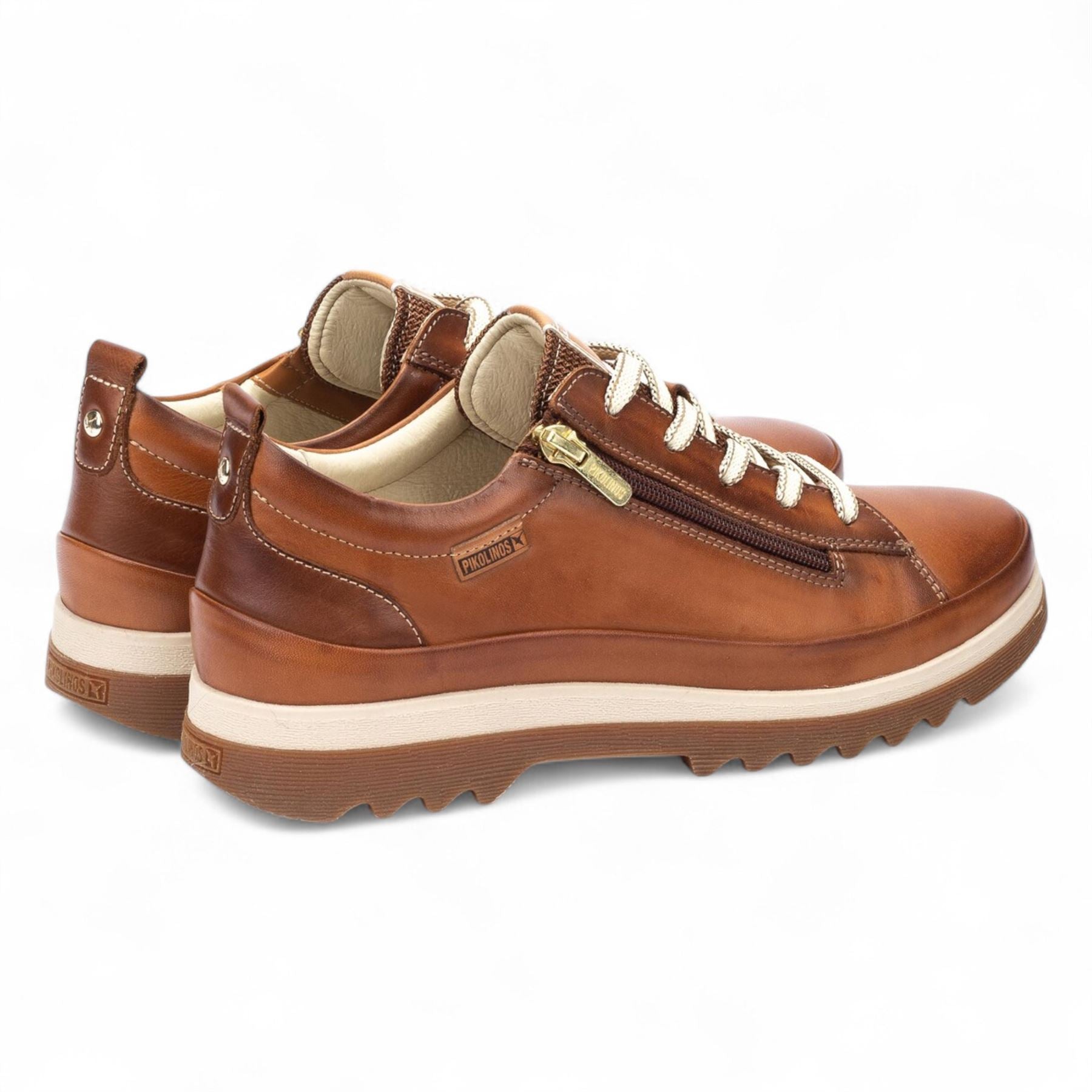 Vigo - Women’s Brandy Brown Leather Sneakers
