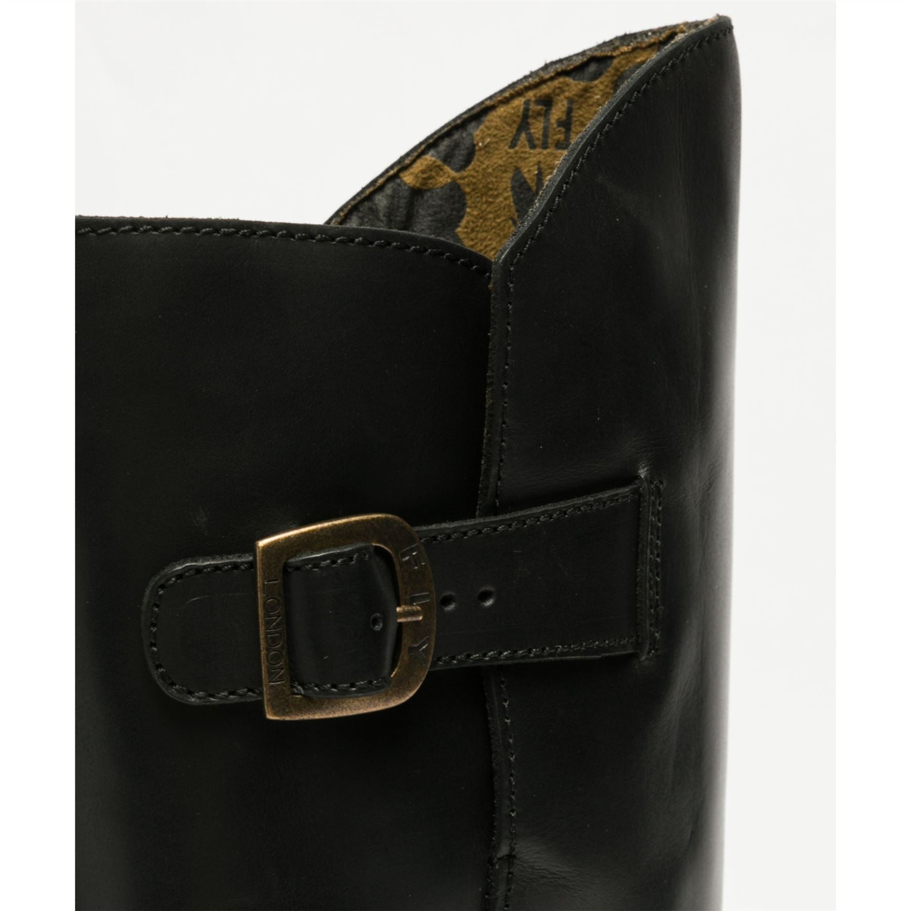 MOL2 - Women's Wedge Heel Knee High Leather Boots