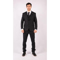 Mens 3 Piece Suit Blue Tailored Fit Smart Formal 1920s Classic Vintage Gatsby - Knighthood Store