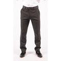 Mens Grey Charcoal Tweed Trousers Herringbone Wool Vintage Retro Blinders - Knighthood Store