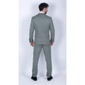 Mens 3 Piece Suit Sage Green Summer Linen Tailored Fit Wedding Prom Classic - Knighthood Store