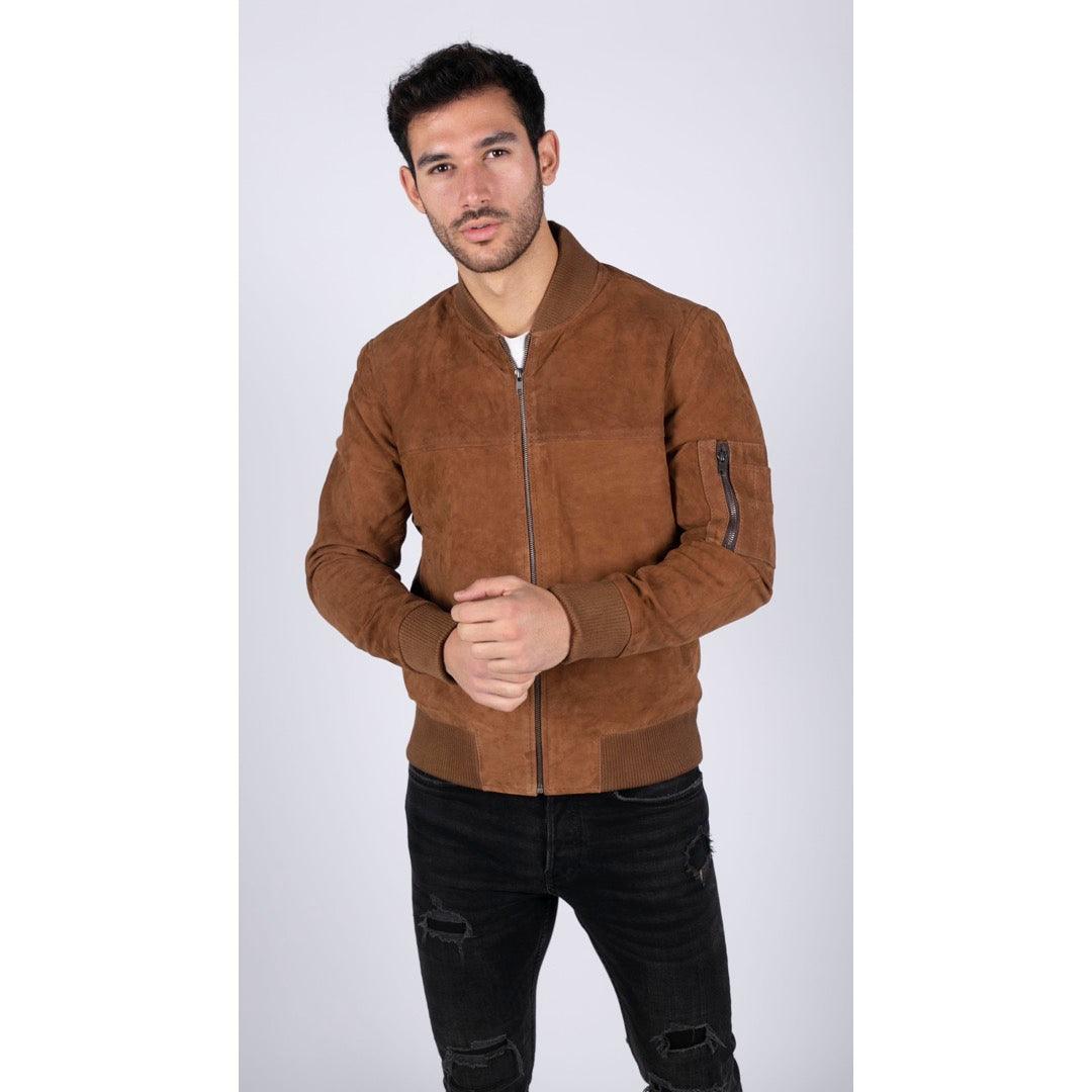 Discount Jacket bomber vintage suede