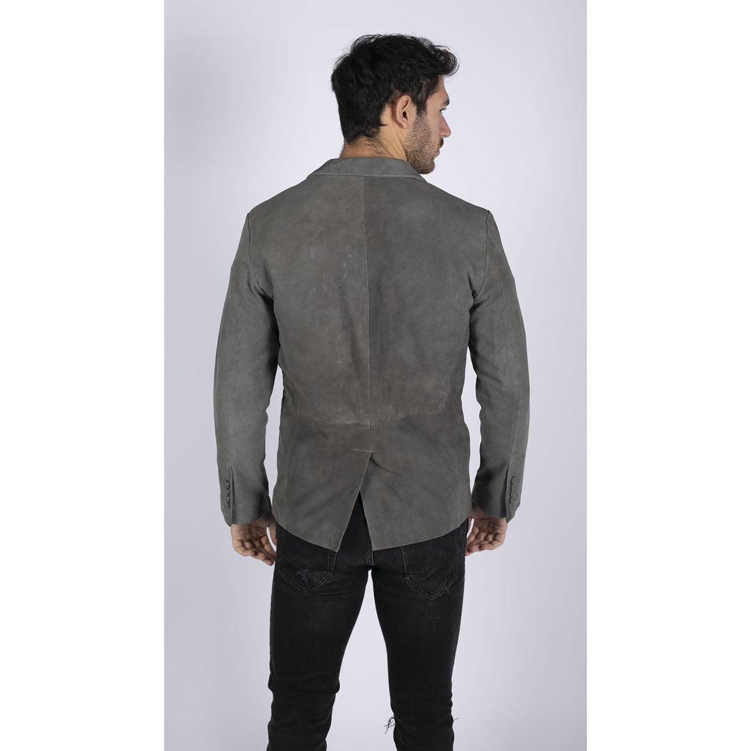 Mens Genuine Suede Blazer Style Jacket Leather Mens Classic VIntage Smart Casual - Knighthood Store