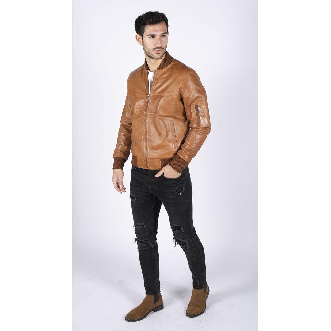 Mens smart hot sale bomber jacket