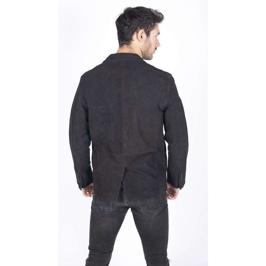 Mens Genuine Suede Blazer Style Jacket Leather Mens Classic VIntage Smart Casual - Knighthood Store