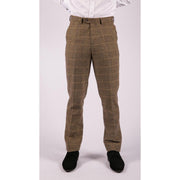 Mens Herringbone Tweed Vintage Retro Check Wool Trousers Blinders Classic - Knighthood Store
