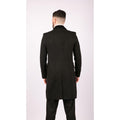 Mens 3/4 Long Double Breasted Overcoat Jacket Wool Coat Peaky Blinders - Knighthood Store