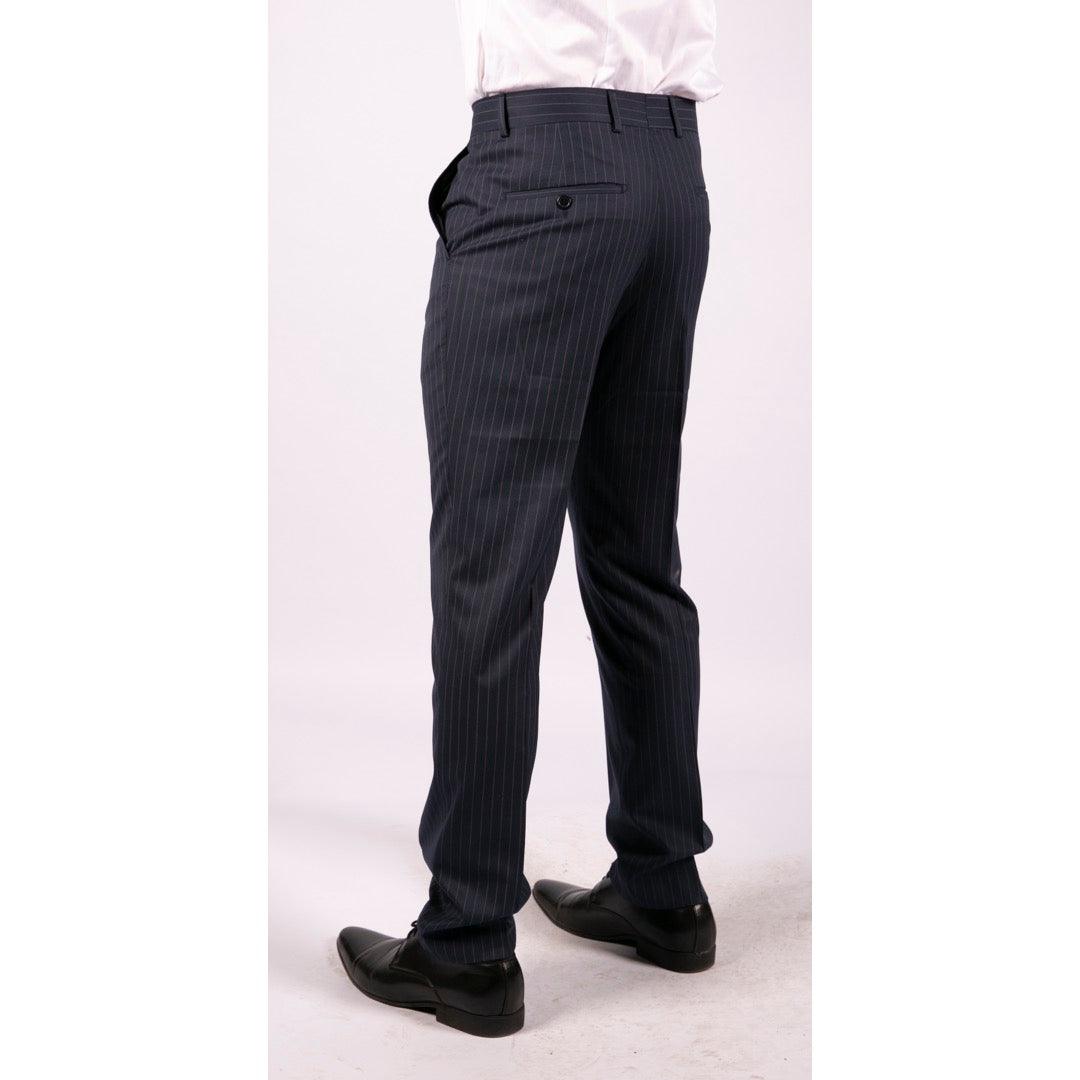 1920s Pinstripes Working Class Pants Men Retro Gentlemen Suit Trousers |  eBay