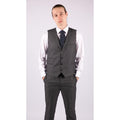 Mens 3 Piece Suit Charcoal Tailored Fit Smart Formal 1920 Classic Vintage Gatsby - Knighthood Store