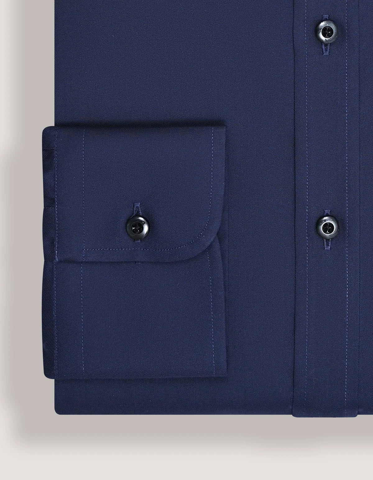 Men's Navy Blue Easy Iron Cotton Dress Shirt
